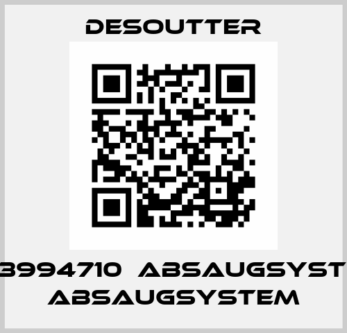6153994710  ABSAUGSYSTEM  ABSAUGSYSTEM Desoutter