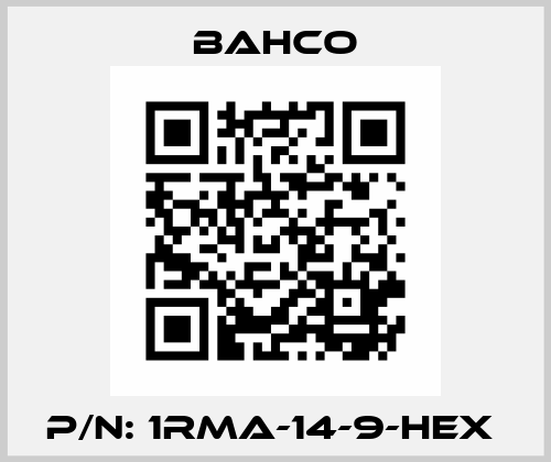P/N: 1RMA-14-9-HEX  Bahco