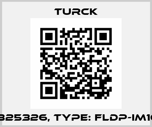 p/n: 6825326, Type: FLDP-IM16-0001 Turck