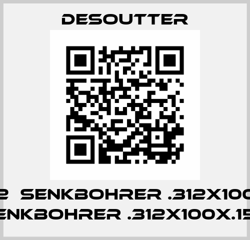 103472  SENKBOHRER .312X100X.156  SENKBOHRER .312X100X.156 Desoutter