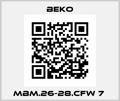 MBM.26-28.CFW 7  Beko