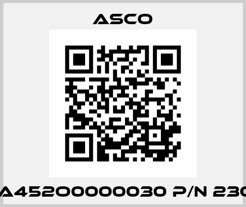 L22BA452O0000030 P/N 230-366 Asco