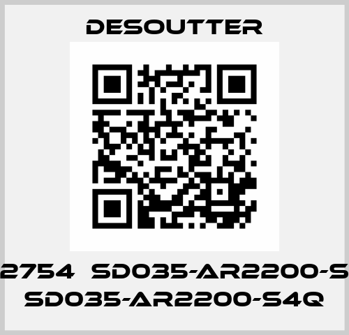 1462754  SD035-AR2200-S4Q  SD035-AR2200-S4Q Desoutter