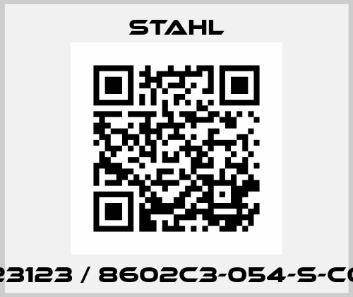 223123 / 8602C3-054-S-C06 Stahl
