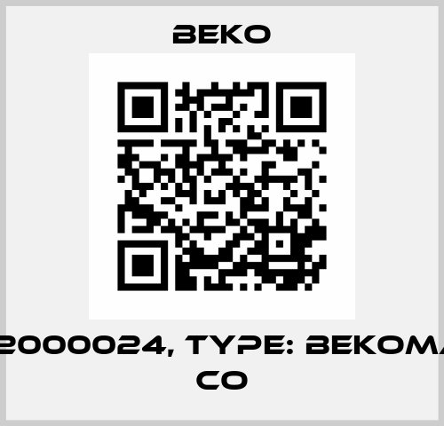 P/N: 2000024, Type: BEKOMAT 14 CO Beko