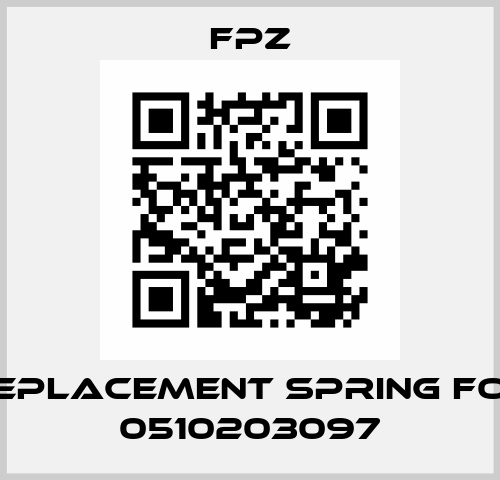 Replacement spring for 0510203097 Fpz