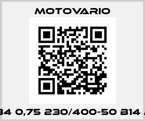 TP80B4 0,75 230/400-50 B14 MV CN Motovario