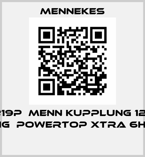 14219P  Menn Kupplung 125A 4-polig  PowerTOP Xtra 6H 400V  Mennekes