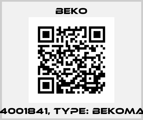 P/N: 4001841, Type: BEKOMAT 20 Beko