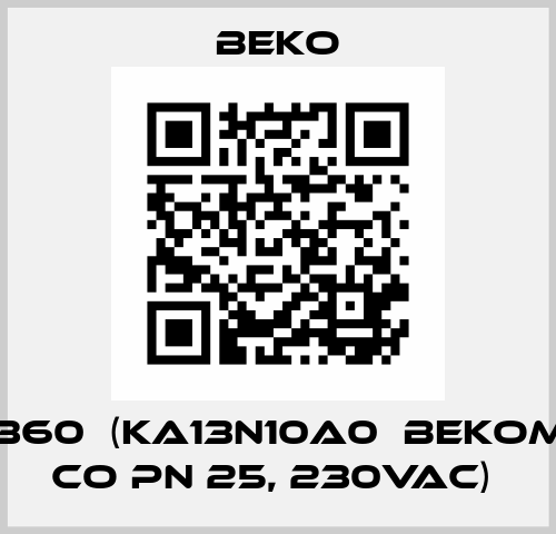 2000360  (KA13N10A0  BEKOMAT 13 CO PN 25, 230Vac)  Beko