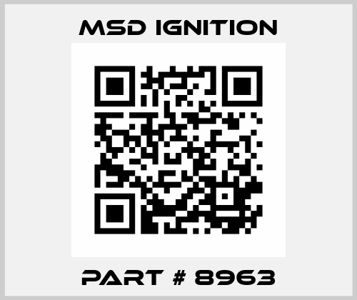 Part # 8963 msd ignition