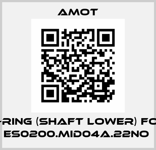 O-RING (SHAFT LOWER) for ES0200.MID04A.22NO  Amot