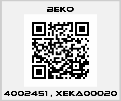 4002451 , XEKA00020 Beko