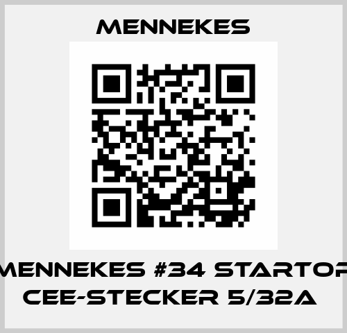 Mennekes #34 StarTop CEE-Stecker 5/32A  Mennekes