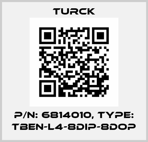 p/n: 6814010, Type: TBEN-L4-8DIP-8DOP Turck